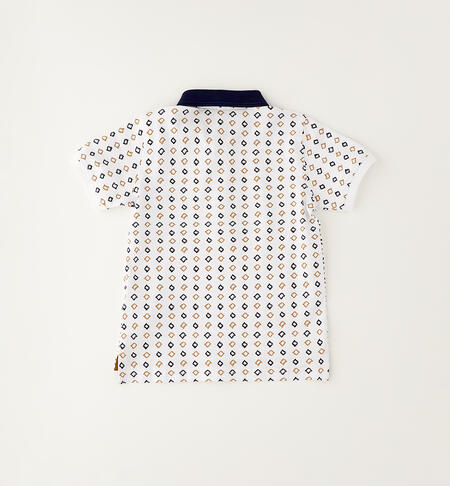 Baby boy polo shirt BIANCO-BLU-6BWU