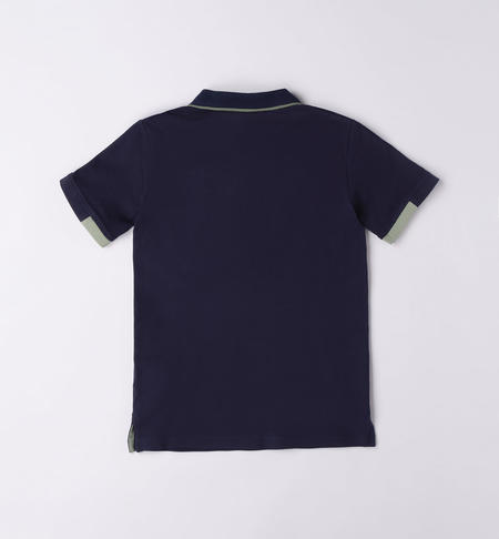 Polo ragazzo in piquet da 8 a 16 anni iDO NAVY-3854