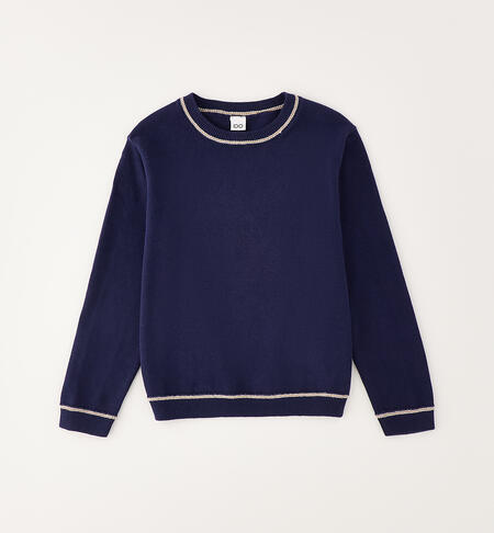 Pullover bambino 100% cotone BLU