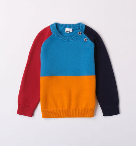 iDO colourful jumper for boys from 9 months to 8 years TURCHESE-4027