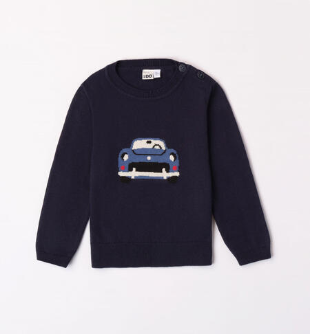 Pullover bambino ricamo ad intarsio da 9 mesi a 8 anni iDO NAVY-3885