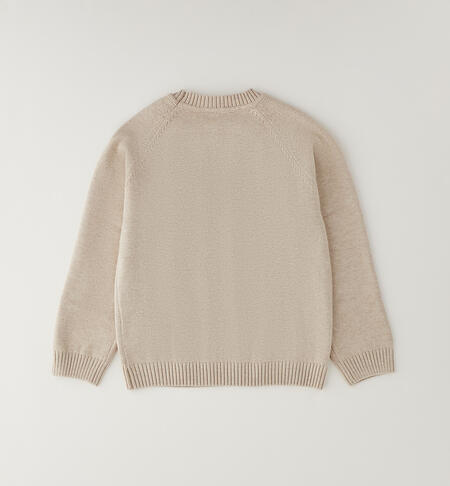 Pullover da bambino BEIGE MELANGE-8965