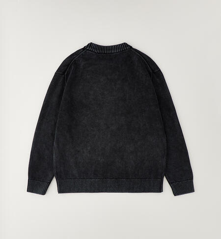 Pullover da ragazzo NERO-0658