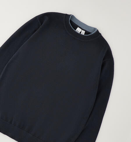 Pullover per ragazzo GRIGIO SCURO-3846