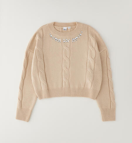 Pullover ragazza iDO BEIGE-0941