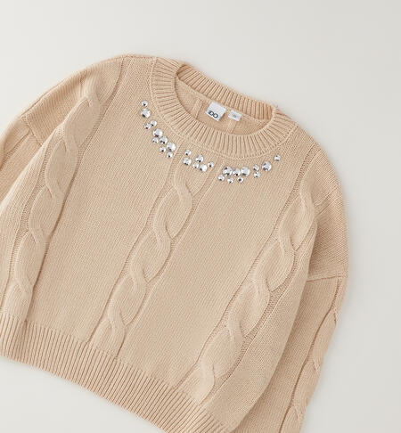 Pullover ragazza iDO BEIGE-0941