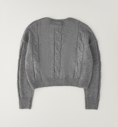 Pullover ragazza iDO GRIGIO MELANGE-8970