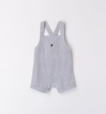 Striped dungarees for boys NAVY-3854