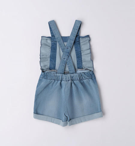 Salopette bambina morbido jeans da 9 mesi a 8 anni iDO STONE BLEACH-7350