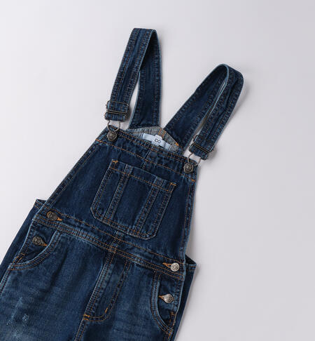 Salopette bambino STONE WASHED MEDIUM BLUE -7044