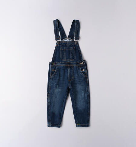 Salopette bambino STONE WASHED MEDIUM BLUE -7044