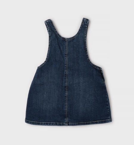 Salopette jeans bambina STONE WASHED MEDIUM BLUE -7044