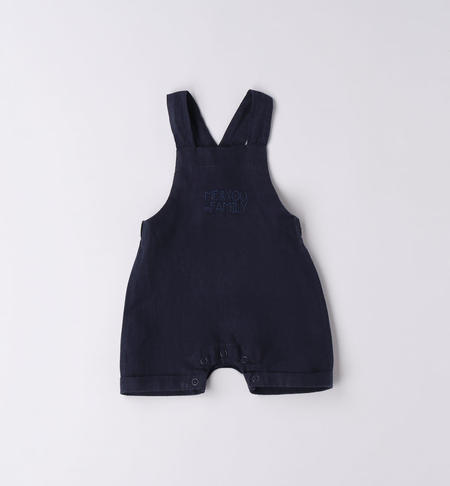 iDO linen dungarees for baby boy from 1 to 24 months NAVY-3854