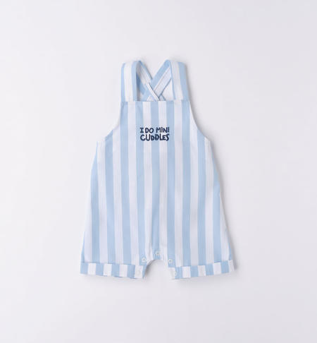 Salopette neonato con ricamo da 1 a 24 mesi iDO AZZURRO-3813