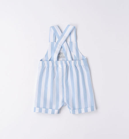 iDO baby boy dungarees with embroidery from 1 to 24 months AZZURRO-3813