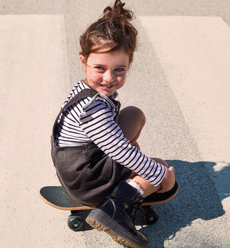 iDO girls' dungarees BLACK