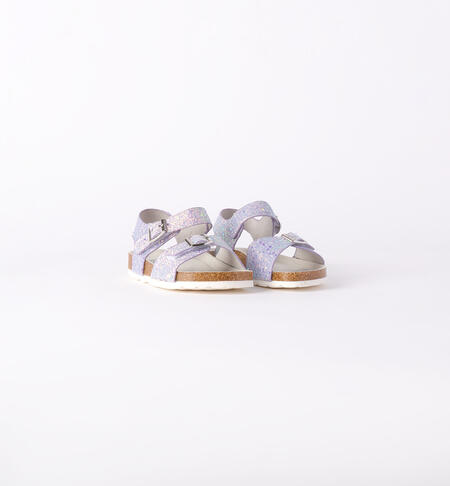 Glitter sandals for older girls SILVER-1157