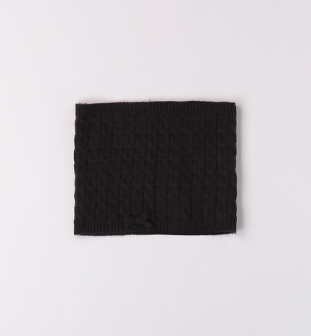 Scarf with a bow BLACK