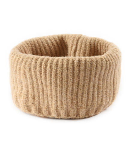 Tricot ring scarf for girls from 9 months to 8 years iDO BEIGE-0732