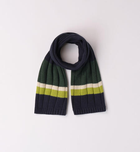 Boys' knitted scarf GREEN