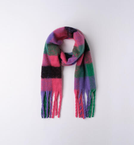 iDO colourful scarf for girls from 8 to 16 years FUXIA-2443