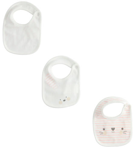 Set bavaglini neonato - da 0 a 18 mesi iDO ROSA-2512
