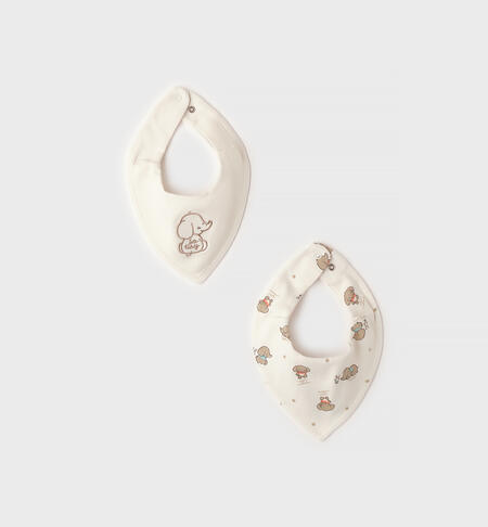 Set of newborn bibs CREAM