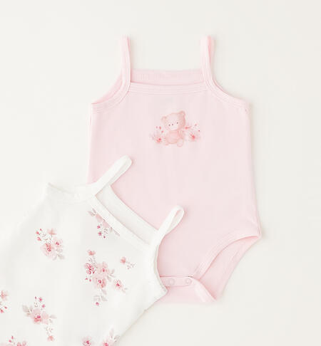 iDOMini newborn bodysuit set LIGHT PINK-2481