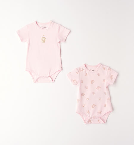 Newborn baby bodysuit set LIGHT PINK-2481