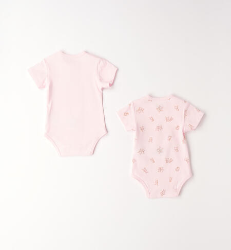 Newborn baby bodysuit set LIGHT PINK-2481