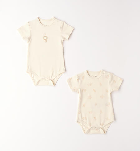Newborn baby bodysuit set WHITE