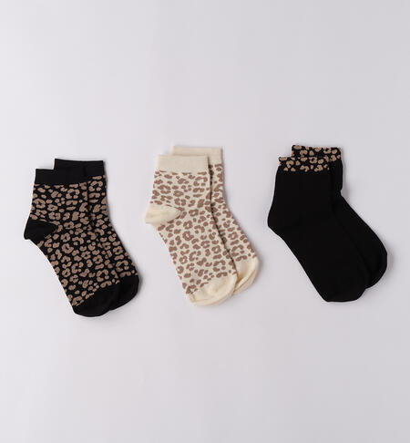 Set calze bambina 3 pezzi NERO