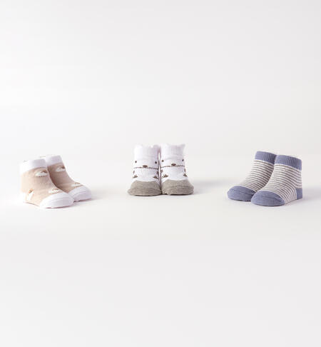 Set calze neonato iDOMini BEIGE