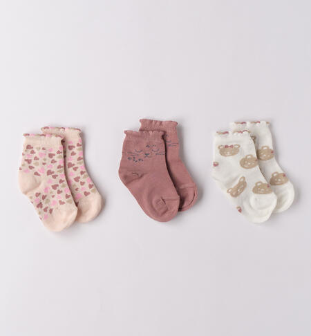 Set Calzini neonata ROSA