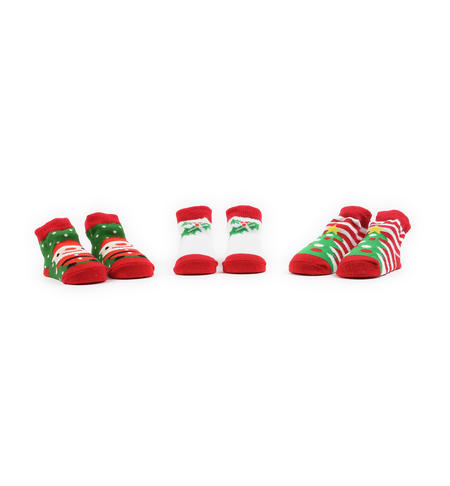 Set calzini neonato natalizi - da 0 a 18 mesi iDO ROSSO-2253