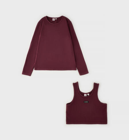 Two-piece set for girls RED