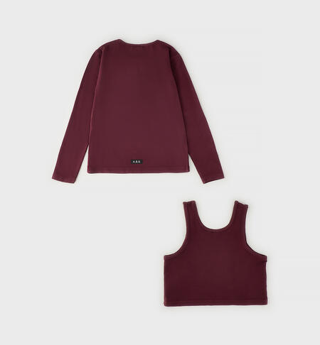 Set due pezzi ragazza BORDEAUX-2953