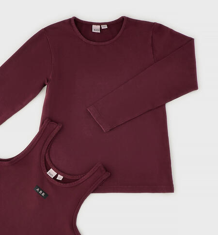 Two-piece set for girls BORDEAUX-2953