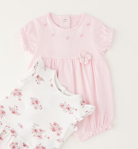 Baby girl romper set LIGHT PINK-2481