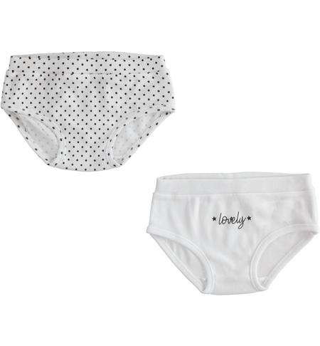 Set slip bambino in cotone - da 3 a 14 anni iDO BIANCO-NERO-8057