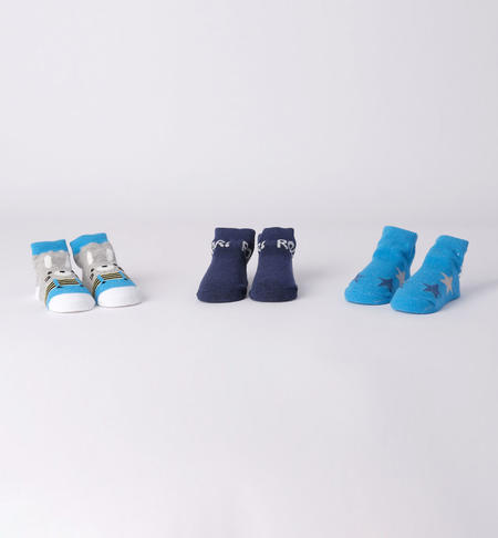 Set tre calzine neonato GRIGIO