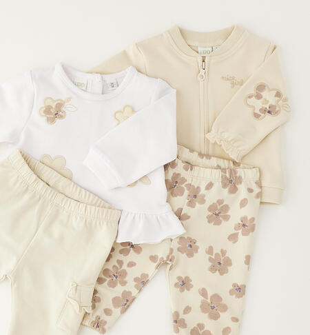 Set Tute per neonata BEIGE-0151