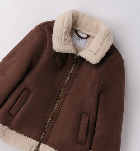 Shearling bambino MARRONE-0886