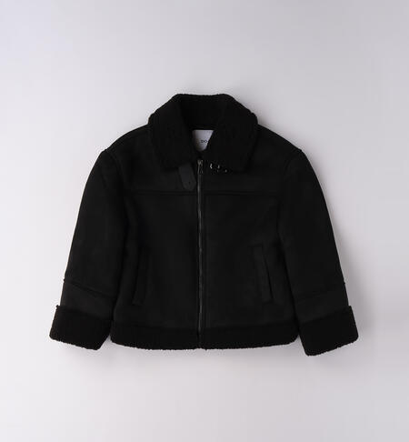Shearling ragazza NERO