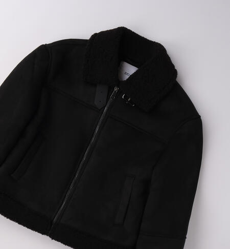 Shearling ragazza NERO-0658