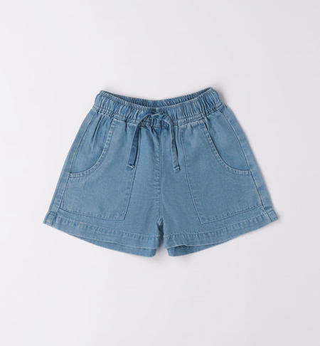 iDO 100% cotton shorts for girls from 9 months to 8 years STONE BLEACH-7350