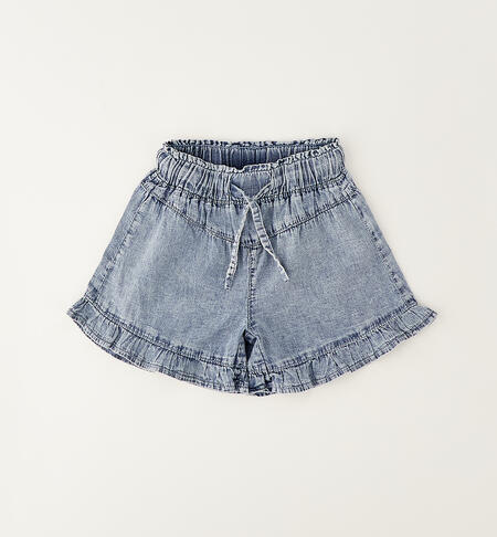 Girls' cotton shorts BLUE