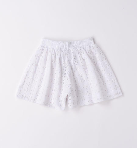 Short bambina in san gallo da 9 mesi a 8 anni iDO BIANCO-0113