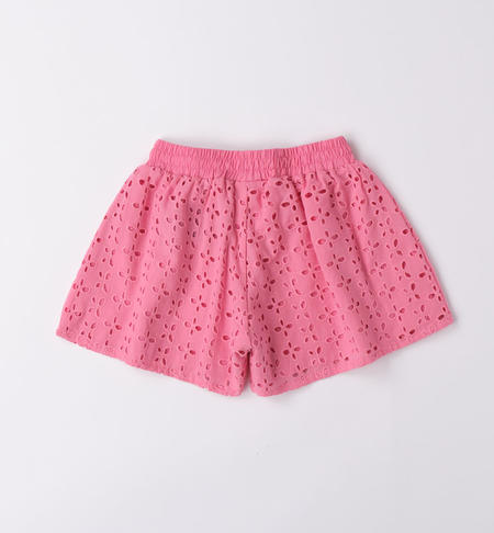 iDO broderie anglaise shorts for girls from 9 months to 8 years ROSA-2424