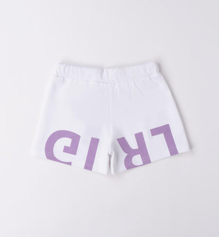 Shorts 100% cotone ragazza da 8 a 16 anni iDO BIANCO-0113